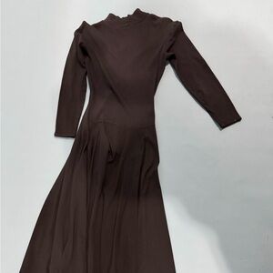 Betsey Johnson Dark Grey Long Sleeve Dress